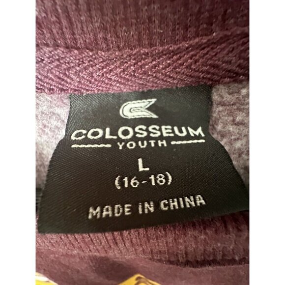University Of Minnesota Colosseum Youth Large 16-18 Sweatshirt Crewneck Maroon - Picture 2 of 4